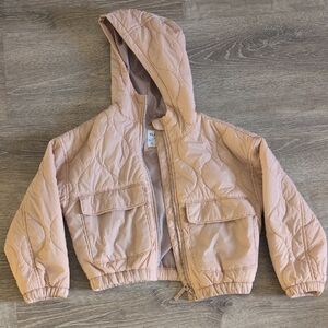 kids pink puffer jacket old nacy